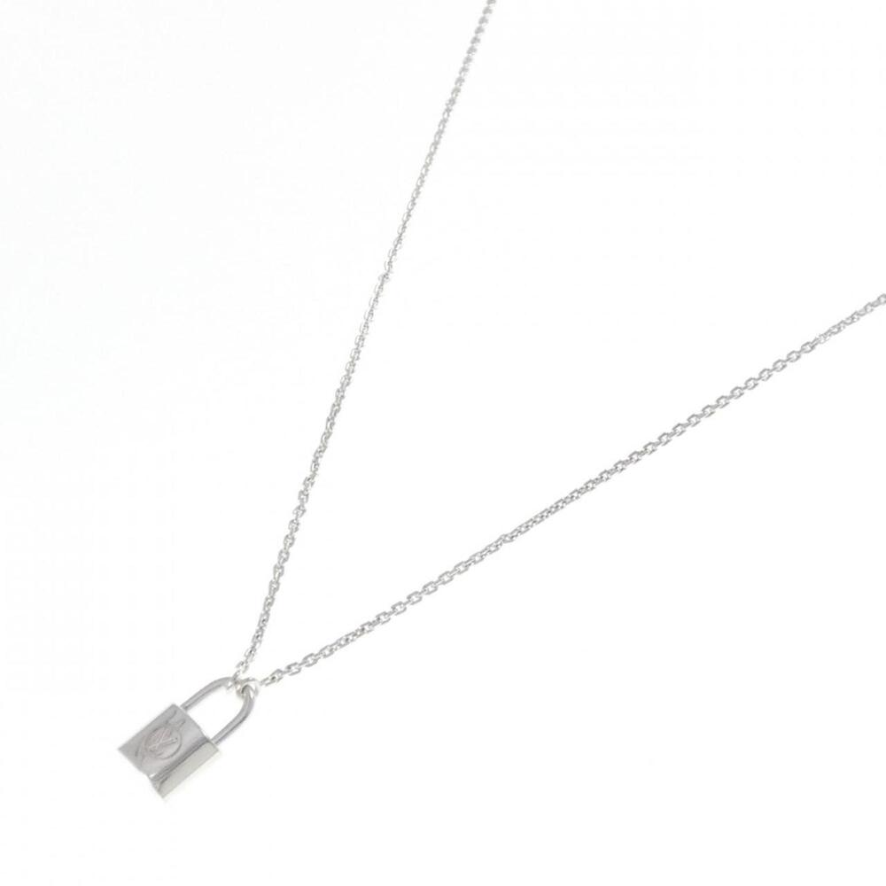 LOUIS VUITTON Silver Lockit Necklace - Picture 2 of 6